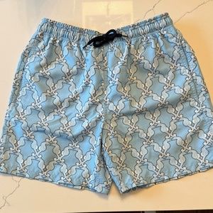 VILEBREQUIN Moorea Geometric Seahorse Swim Trunks, Kids Size 14